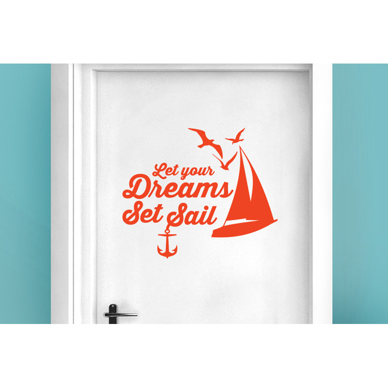 Nautical & Beach Wall Decal, Orange
