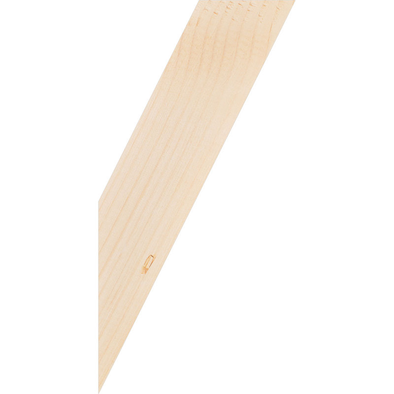 Attelle de genou traditionnelle, H 16 po x l 3,5 po x P 8 po, Douglas (lisse)