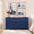 Mortola Wood 6 Drawer Reeded Dresser-1756494010