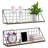 Sorbus Floating Shelves Wall Mounted in Metal and Rustic Wood