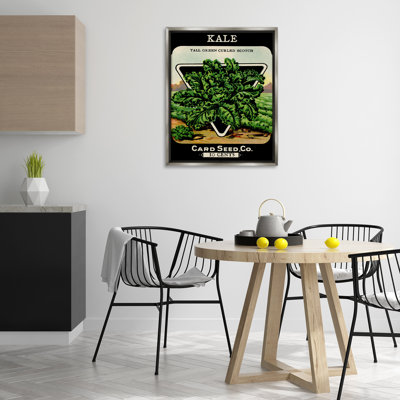 Cadre flottant Vintage Garden Kale, design par Lil 'Rue