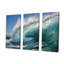 «Turquoise Ocean's Force Unleashed», ensemble d'art mural sur toile côtière-107733658-107733660