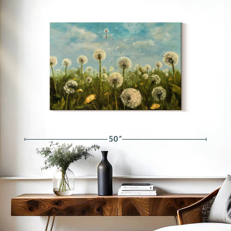 Harnek Dancing Dandelions Seeds, 24" H x 36" W