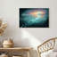 Bateau et phare avec poisson brillant dans une grotte, art mural-133053441