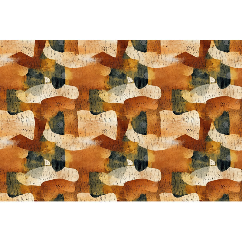 Temeca Abstract Shower Curtain, H 73 po x l 70 po