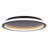 GAVYN 20 In. 1 Light Integrated LED Black Modern Flush Mount-1879626129