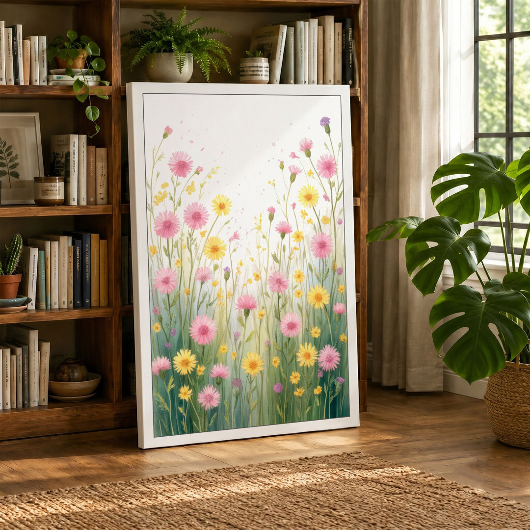 Wildflower Meadow Botanical - Wrapped Canvas