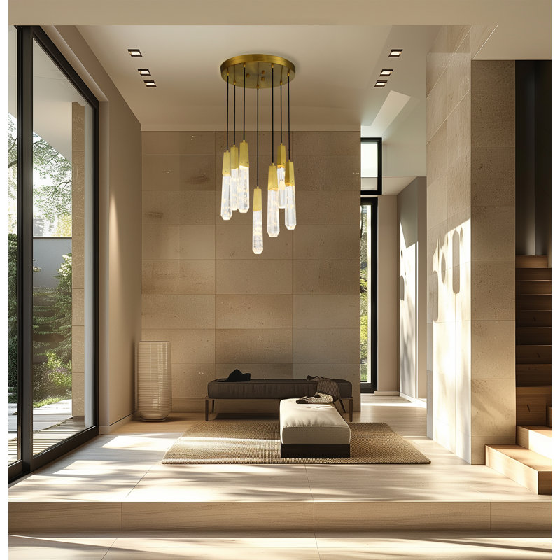 George Kovacs Drifting Droplets - 7 Light Led Pan Pendant