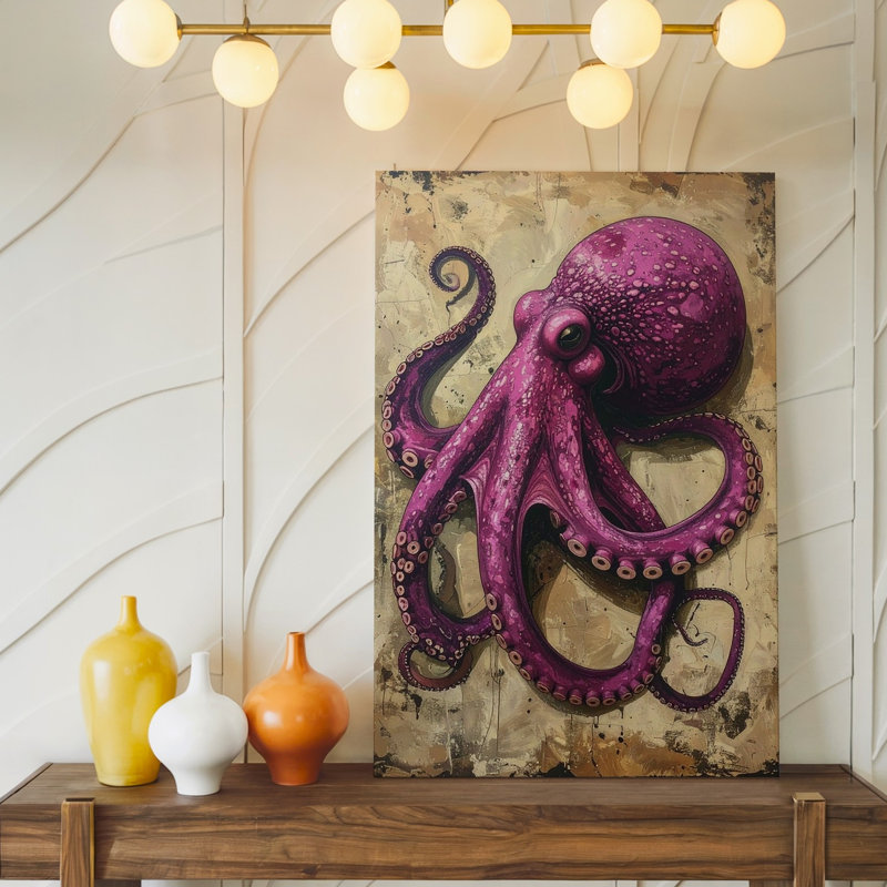 Impression sur toile Magenta, H 40 po x l 30 po