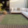  Machine Washable Indoor/Outdoor Chantille ACN990 Green Area Rug
