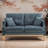 Nathaneil Fabric 56.8'' Reception Loveseat-307033624
