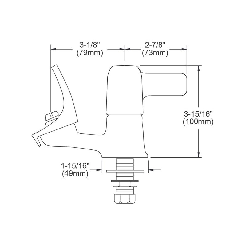 Deck Mount Drinking Fountain Head