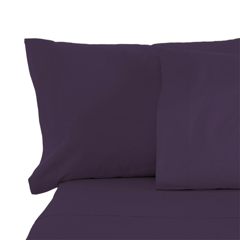 Ensemble de draps en micro-fibre, Grand, Aubergine
