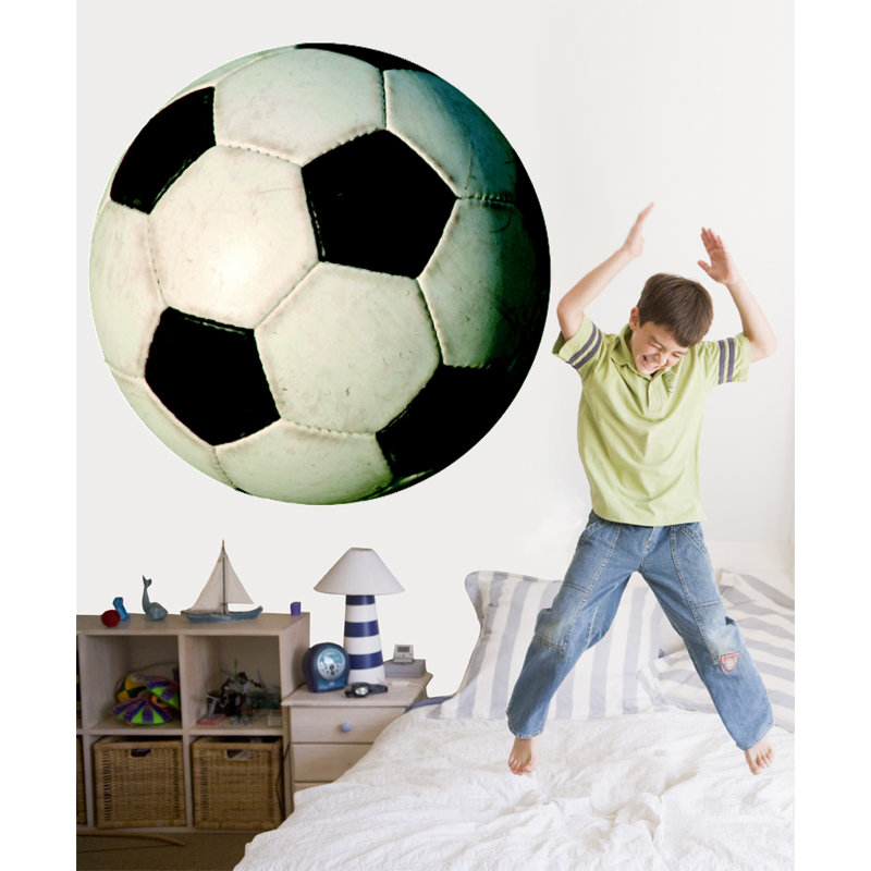 Adhésif décoratif ballon de soccer II, H 36 po x l 36 po