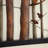 Multi Colored Metal Bird Cutout Home Wall Decor with Tree Branch Accents and Black Metal Frame