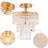 Three Layer Raindrop Crystal Chandelier