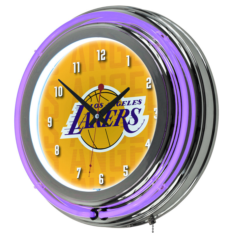 Horloge murale 11 po NBA, Lakers de Los Angeles, 14.5"
