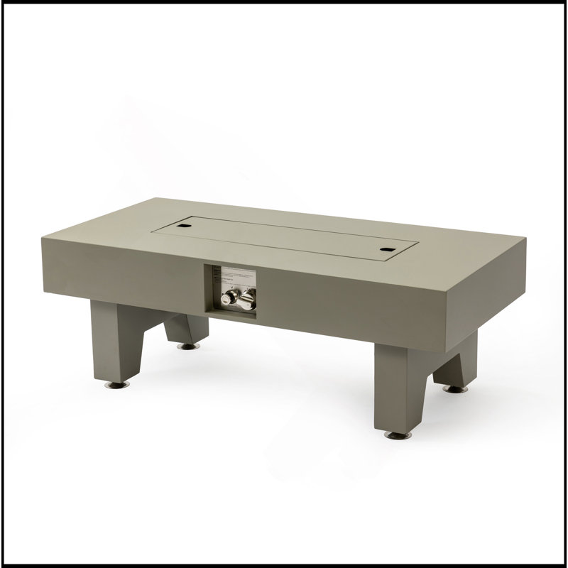 42_Inch Iron Fire Pit Table Fire Pit, Gray