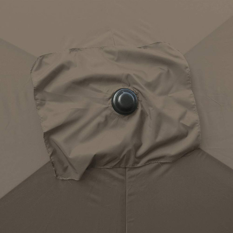 Angellique 300cm X 200cm Rectangular Market Parasol, Dark Brown