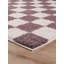 Chester Living Room Shaggy Area Rug Modern - Contemporary Checkered Design 30Mm Plush Pile Jute Backing Soft Woven Carpet -Hallway Indoor Rug, Lilac-153824528