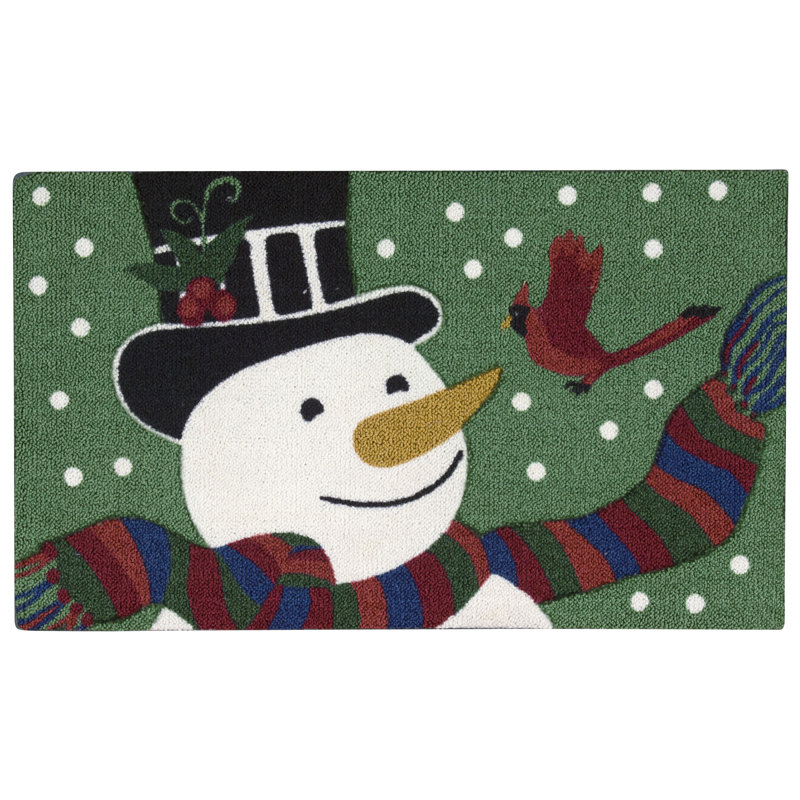 Tapis de la zone verte bonhomme de neige