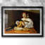 Le joueur de luth (version Wildenstein / Badminton) - reproduction encadrée de Caravaggio avec passe-partout et verre - c. 1596-2006070024-2006070028-2006070031