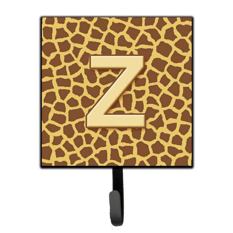 Porte-laisse giraffe monogramme et crochet mural, Z