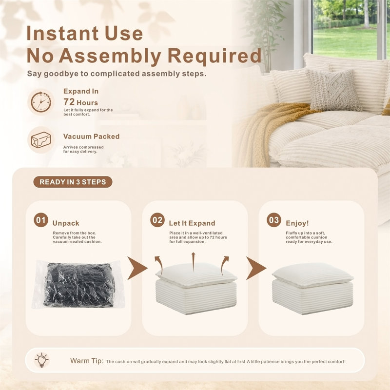 140" Modular Sectional Sofa