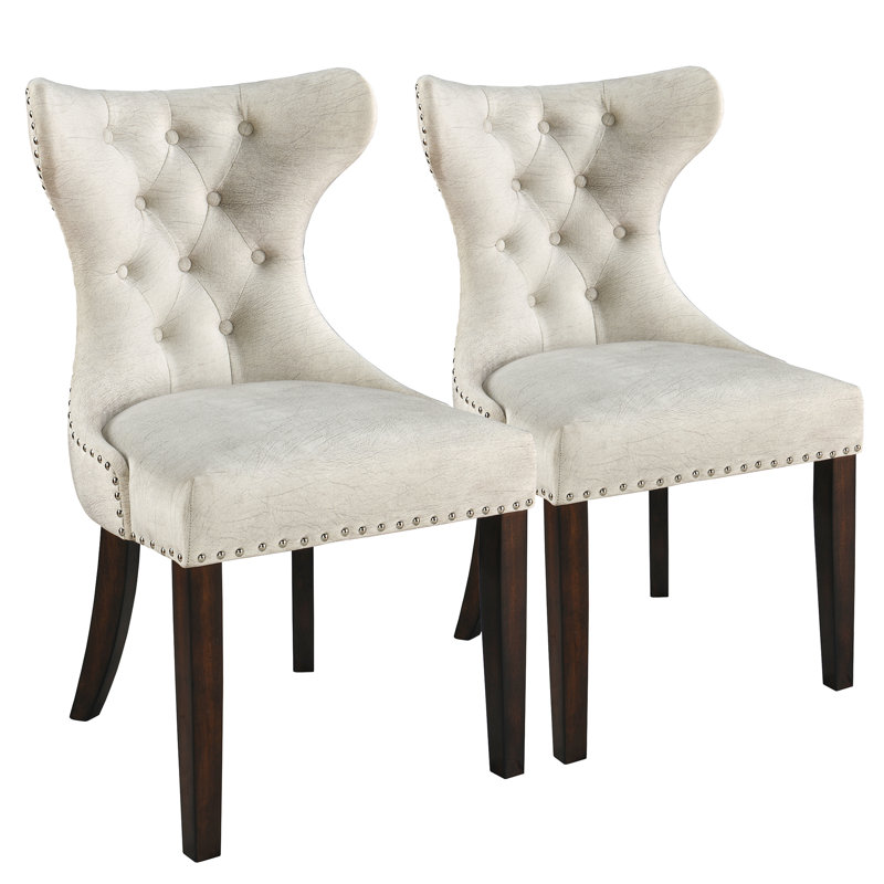 Chaise d'appoint rembourrée Gasia, Éponge beige
