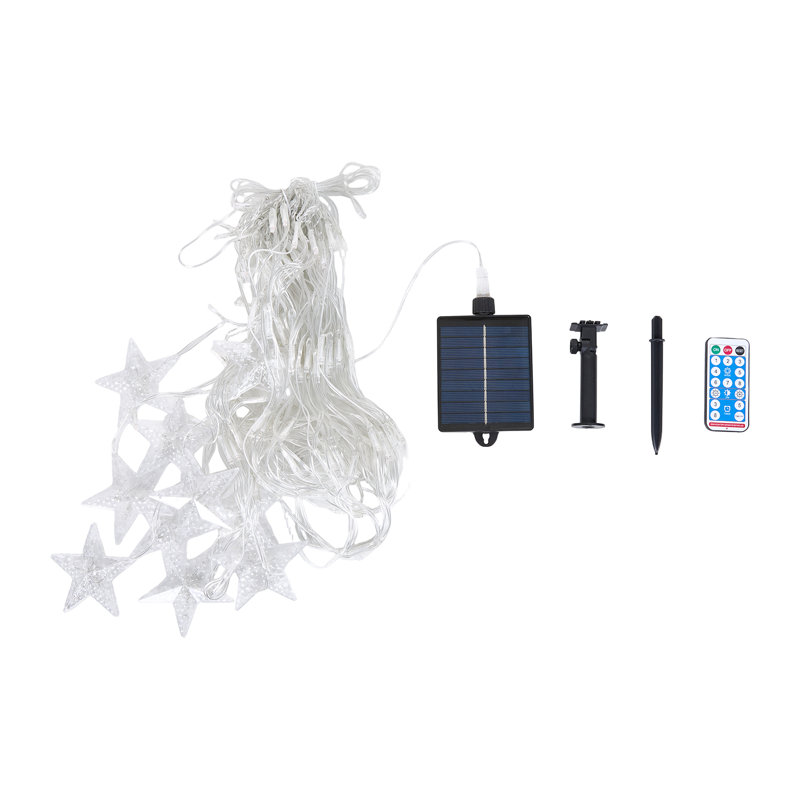 400cm Solar Powered 150 - Bulb Cord String Light, Yellow