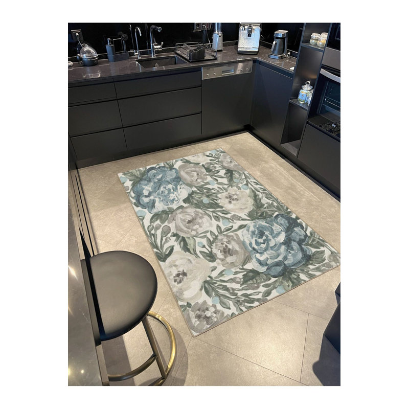 Tapis tissé multicolore et lavable, Tapis de couloir 3 pi 3 po x 6 pi 7 po inclus