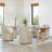 Geelt Upholstered Dining Chairs with Casters-974476010