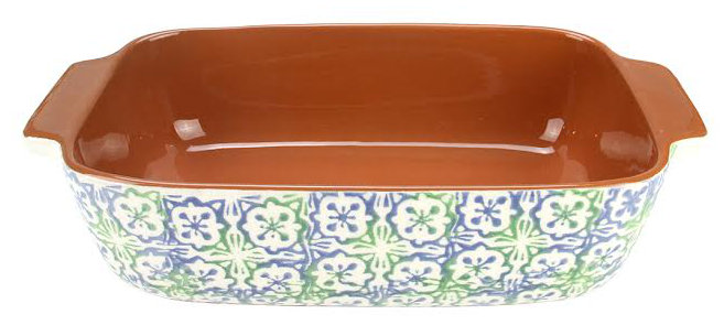 Plat de cuisson rectangulaire en terre cuite 12 po French Country