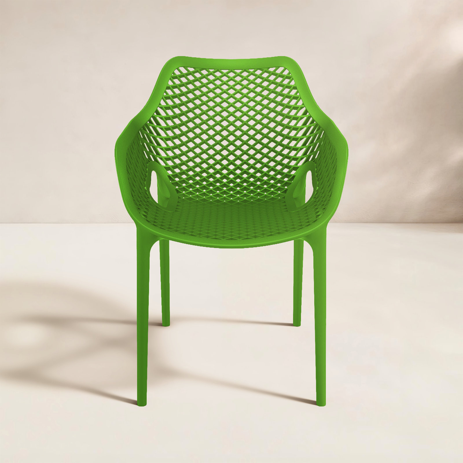 Farrah Stackable Patio Armchair, Yellow