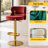 Giacamo Adjustable Height 360° Swivel Velvet Counter & Bar Stool with Low Back and Stainless Steel Pedestal Base (Set of 1)-1137086828-1177392148-1190977469