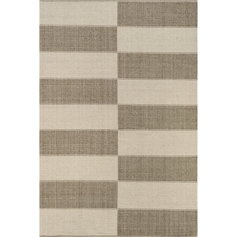 Sand and Beige Tufted Handmade Cotton 4' x 6' Area Rug