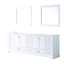 84 po Meuble-lavabo double blanc - 34 miroirs, 14 tiroirs et 2 armoires-117802614