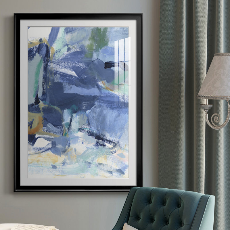" Blue Room I ", 36.5" H x 26.5" W, Black