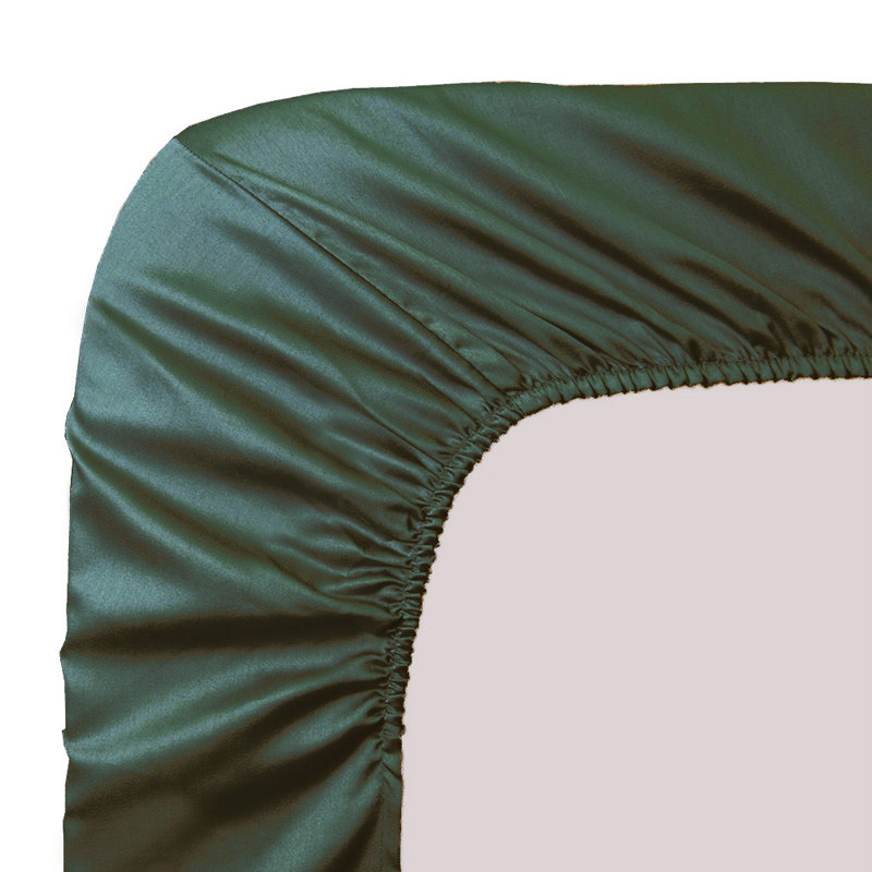 Gaynelle Satin Flat Sheet, 140 x 190 cm, Sage Green