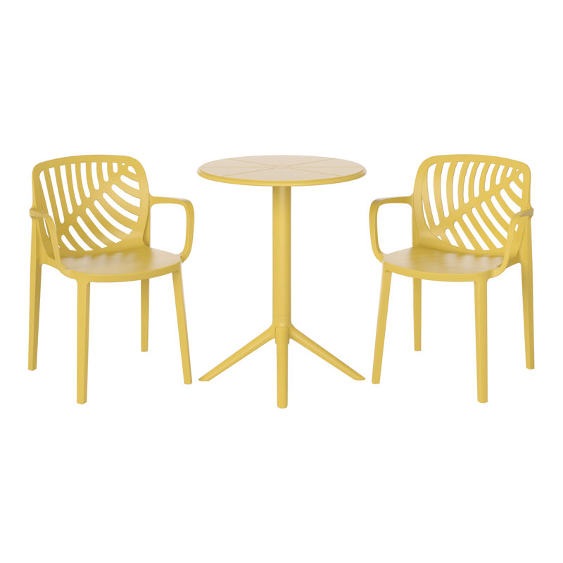 Ensemble repas extérieur 2 personnes, Yellow