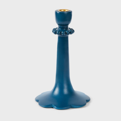 5.5" Raatriti Handcrafted Terracotta Taper Candle Holder