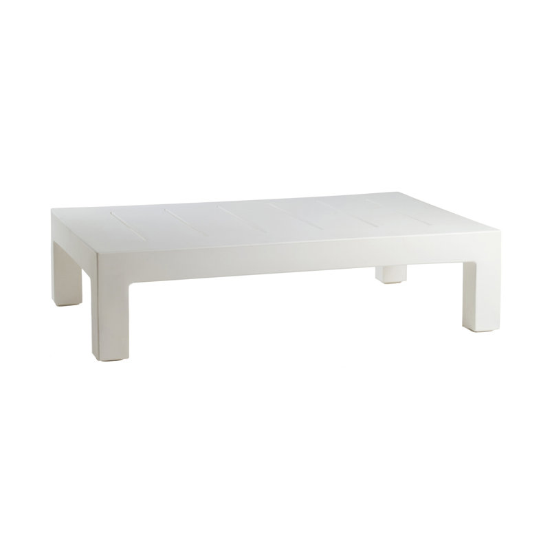 Jut Plastic/Resin Coffee Table, White