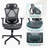 Mesh Office Chair,Ergonomic Office Chairs With Wheels,Adjustable Lumbar Support,Armrest,Headrest-Tilt High Back Desk Chair With Mute Wheel For Office, Home, Gaming