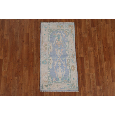 Tapis unique bleu marine et bleu 3 pi 10 po x 1 pi 11 po