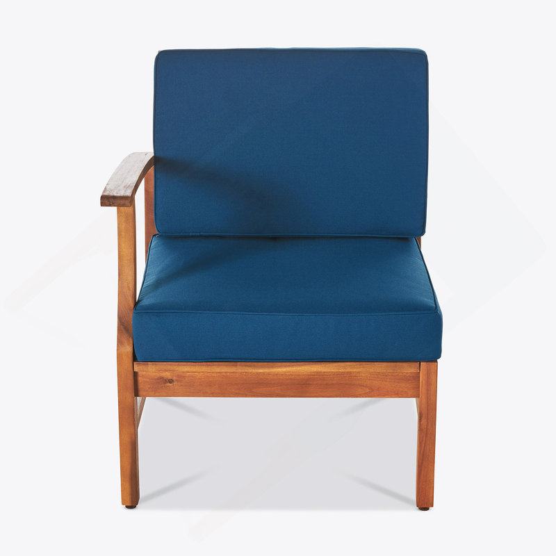 FAUTEUIL GAUCHE PERLA, BLEU, Bleu