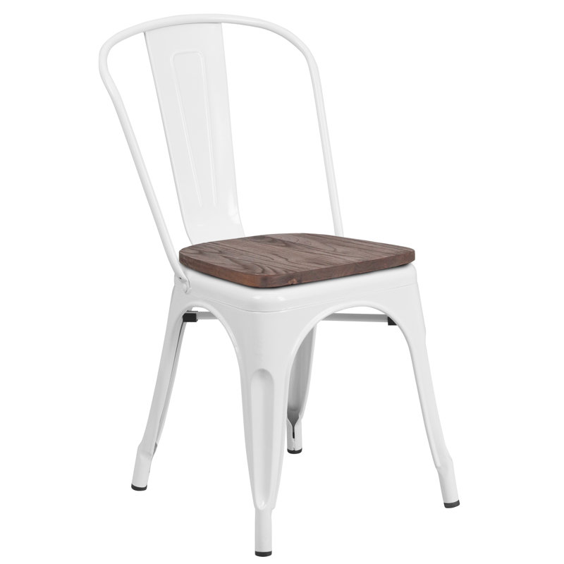 Chaise empilable Ketchum, blanc