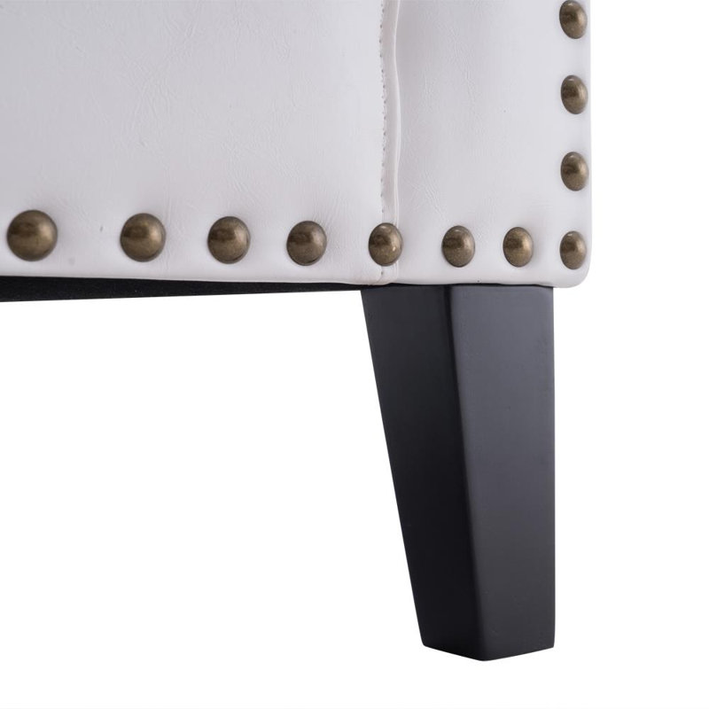 Fauteuil demi-tonneau blanc