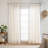 Semi Sheer Scalloped Edge White Coastal Beach Window Curtains for Living Room Bedroom 2 Panels Rod Pocket-1854734666-1869890797