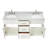 Partham 67'' Double Bathroom Vanity with Carrara Marble Top-93068099