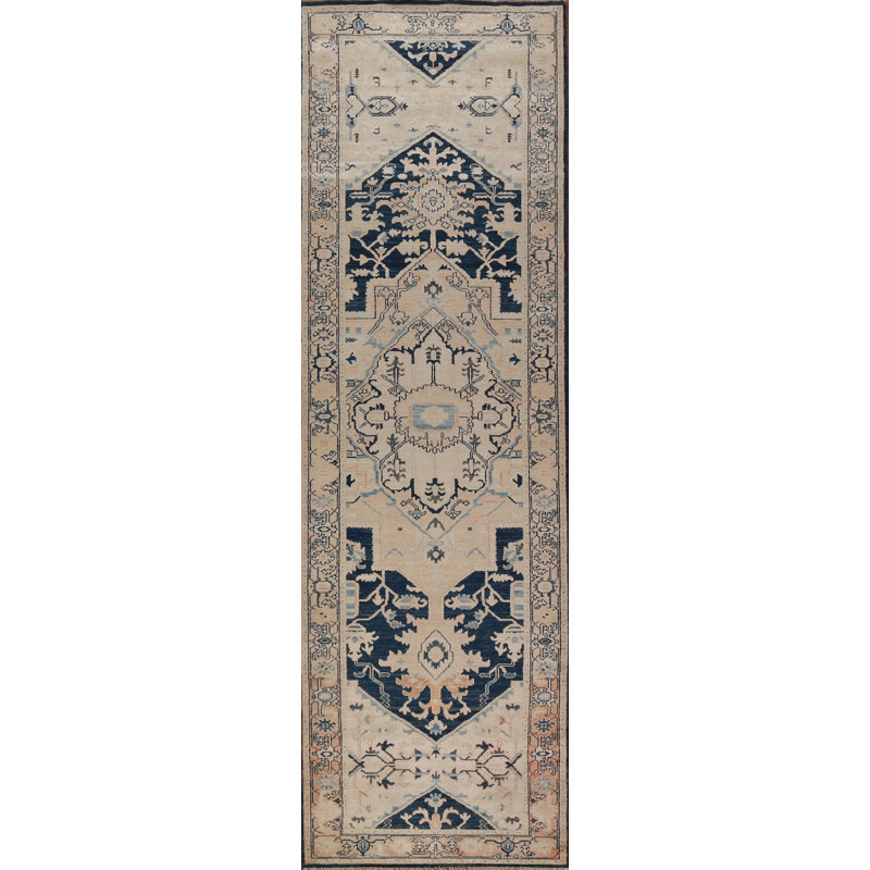 Vegetable Dye Ziegler Oriental Runner Rug 3x13